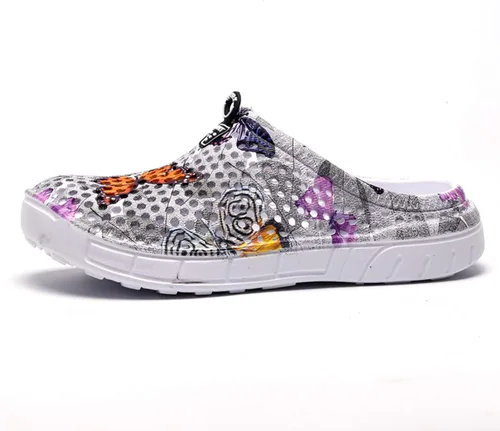 Vista 2 de YUKTOPA Zuecos unisex para mujer, zapatos de verano para jardín, zuecos antideslizantes de secado rápido, sandalias casuales