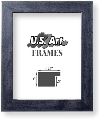 Vista 43 de Marco de fotos de 4 x 6 pulgadas, acabado envuelto suave, plano de 1.25 pulgadas de ancho, bronce oscuro envejecido, 100% madera americana compuesta