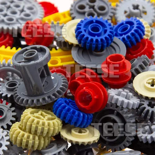Vista 4 de TEESE Kit de diferencial de engranajes de 233 piezas, compatible con piezas técnicas, para bloques STEM-MOC-EV3-Project-Track-Car-Bulk