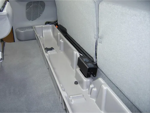 Vista 2 de DU-HA DuHa 20031 - Almacenamiento para debajo del asiento para 2000-2016 F250 F350 F450 F550 Super Duty SuperCab sin subwoofer de fábrica