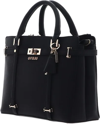 Vista 2 de GUESS Emilee Luxury Satchel, Negro, Negro