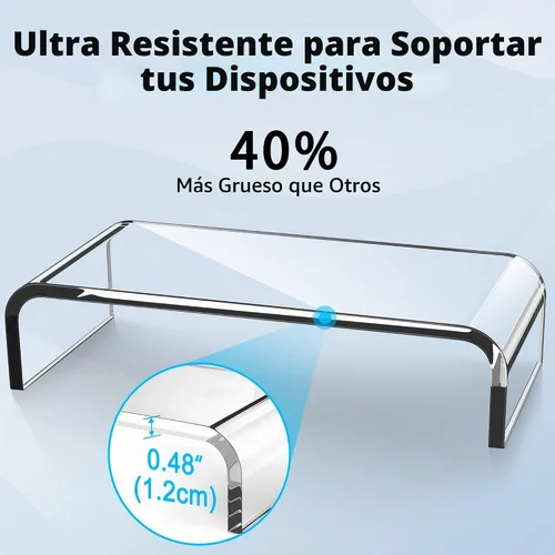 Vista 4 de AboveTEK, soporte para monitor de acrílico, Multicolor 20 pulgadas