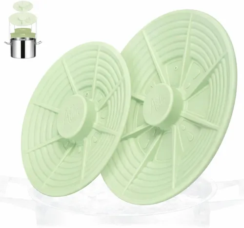 Vista 10 de Tapa universal de silicona para cuencos y ollas pequeñas, silicona de grado alimenticio, sin BPA, cubierta para microondas, protector