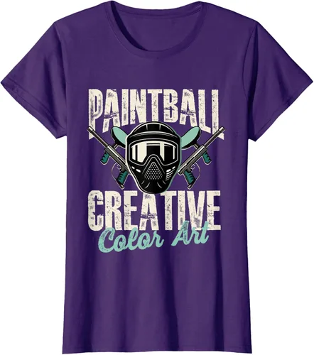 Vista 10 de Paintball Creative Color Art - Camiseta Paintball Paintball, Negro