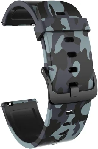 Vista 3 de FitTurn BJNAAL P36/P32/P22 - Correa de repuesto para reloj inteligente BJNAAL P36/P32/P22 Smartwatch Correa de silicona suave camuflaje deportivo