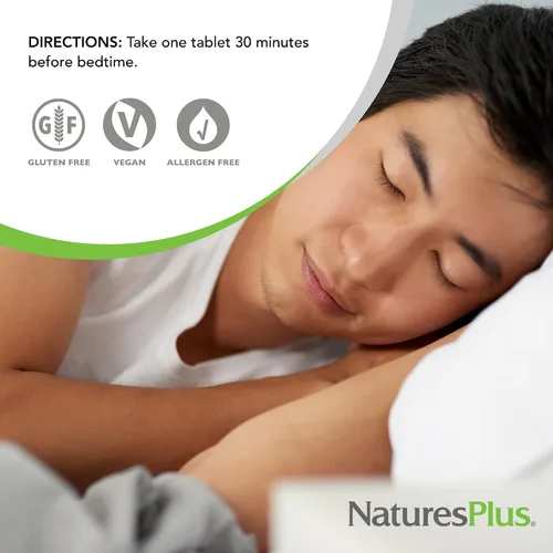 Vista 5 de NaturesPlus Melatonina 1 mg - 90 tabletas de acción rápida - Apoya el sistema inmunológico saludable y la agudeza mental - Vegano, sin gluten - 90