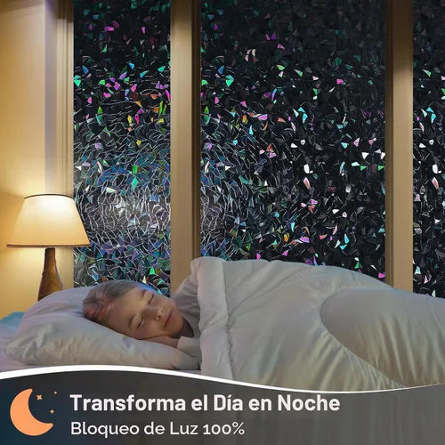 Vista 2 de Haton - Lámina opaca polarizada para ventanas y privacidad, bloqueo de luz solar y rayos UV, para oscurecer habitaciones y control del calor