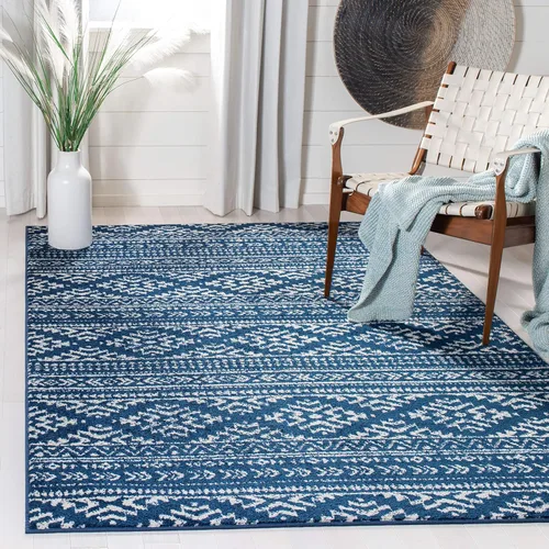 Vista 62 de SAFAVIEH Tapete decorativo de la colección Tulum de 2 x 3 pies, color negro y marfil, diseño tribal bohemio marroquí, no desprende pelo y es