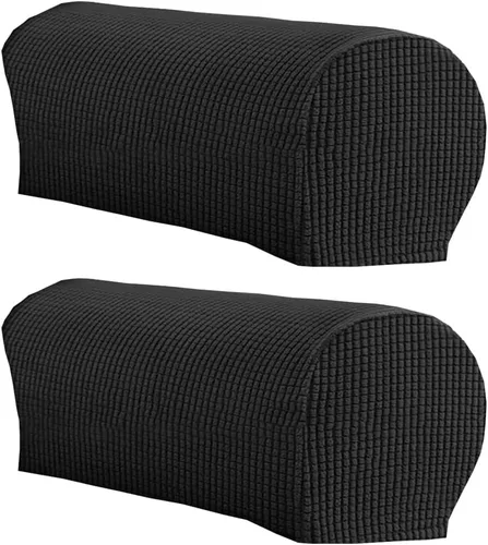 Vista 22 de LINGXIYA Funda de Reposabrazos de Terciopelo Suave y Elástico, Fundas para Reposabrazos de Sillas/Sofas, Fundas para Brazos de Sofá, Protector
