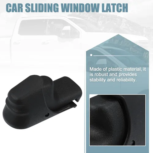 Vista 6 de X AUTOHAUX Pestillo de bloqueo de ventana deslizante manual trasero para Ford F250 F350 F450 F550 Super Duty 1999-2010 Pestillo de ventana trasera