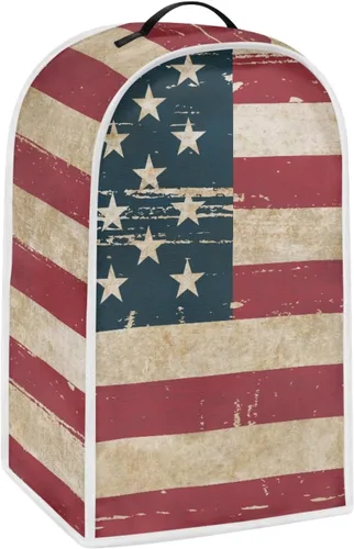 Vista 2 de Mumeson Funda protectora para licuadora de bandera americana, protector de polvo y huellas dactilares, compatible con la mayoría de licuadoras