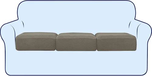 Vista 84 de subrtex Funda de Cojín Elástica Suave para Asiento de Sofá Funda Deslizable de Spandex para Silla y Sofá Adecuada para 1-2-3 Plazas Reemplazo