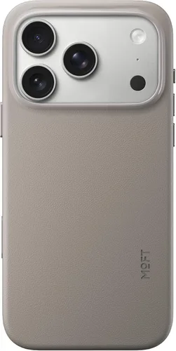 Vista 45 de MOFT Snap Case MOVAS™ para iPhone 16 Pro Max, compatible con MagSafe, funda magnética de cuero vegano premium con sensación suave, color duradero