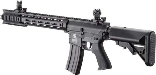 Vista 4 de Lancer Tactical Gen 2 Pistola de perdigones resistente M4 SPR Interceptor, eléctrica, polímero, completa, semiautomática, 1000 rondas, bolsa de 0.01