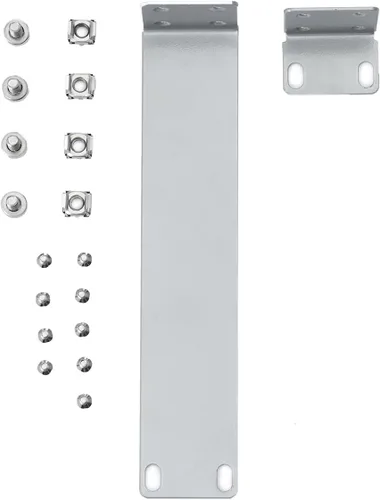 Vista 6 de MokerLink Kit de montaje en rack de 1U compatible con interruptores Ubiquiti, orejas de montaje en rack para interruptor EdgeSwitch ES-8-150W de 8