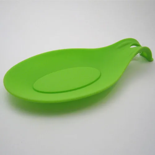 Vista 3 de Soporte de cuchara de silicona resistente al calor para utensilios de cocina, soporte para espátula, herramienta de cocina