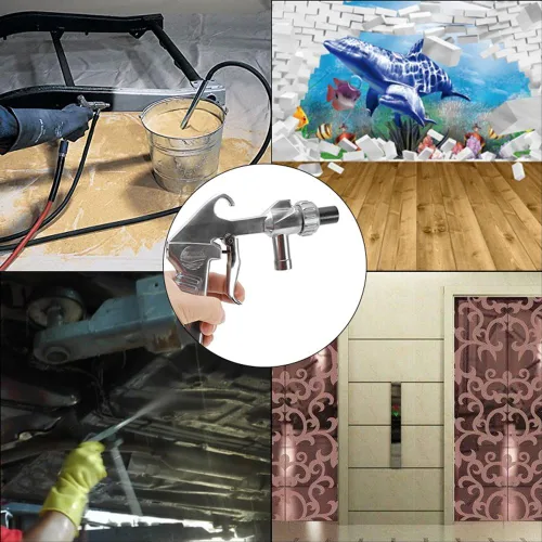 Vista 7 de Wogoboo Kit de lanzador de arena con chorro de arena, sifón, pistola de alimentación, boquilla de óxido, elimina el chorro de arena abrasiva