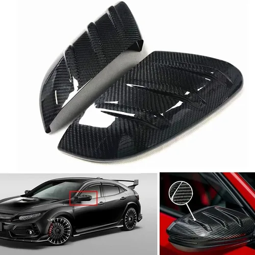 Vista 9 de Tapas de espejo para Mugen Honda Civic Type-R FK8 2016 2017 2018-2020
