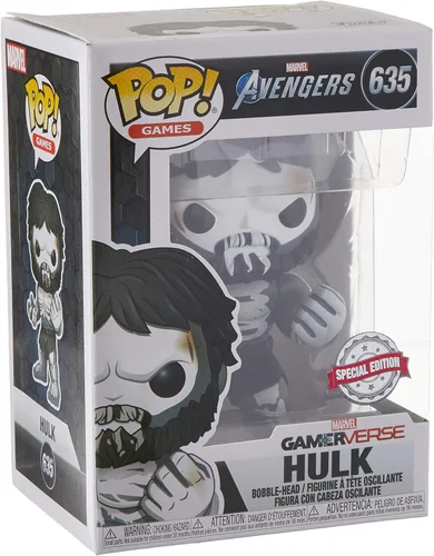Vista 3 de Funko Pop! Games: Marvel Gamerverse Avengers - Figura de vinilo exclusiva de esqueleto Hulk #635