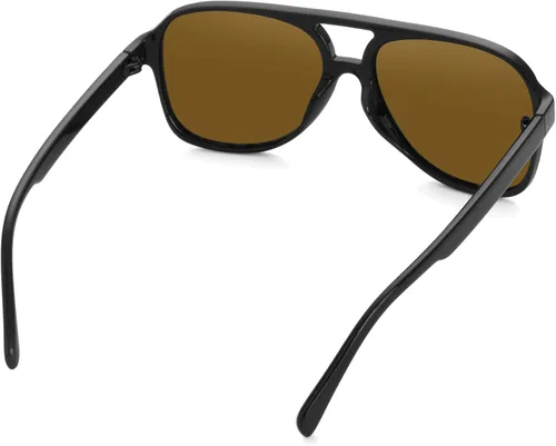 Vista 2 de Teumire Classic Polarized Aviator Sunglasses for Men Women Retro Oversized Frame Sun Glasses