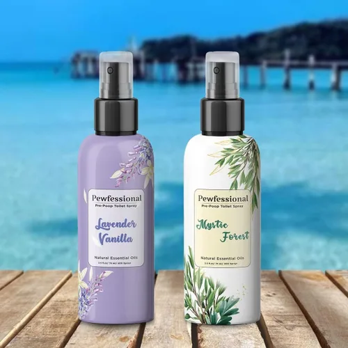Vista 8 de Spray de excremento para inodoro, spray de inodoro Pre Poo, eliminador de olores de baño y ambientador, 2.5 onzas, paquete de 5