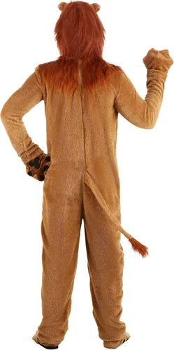 Vista 5 de Disfraz de león marrón para adultos disfraz de animal para hombre Marrón