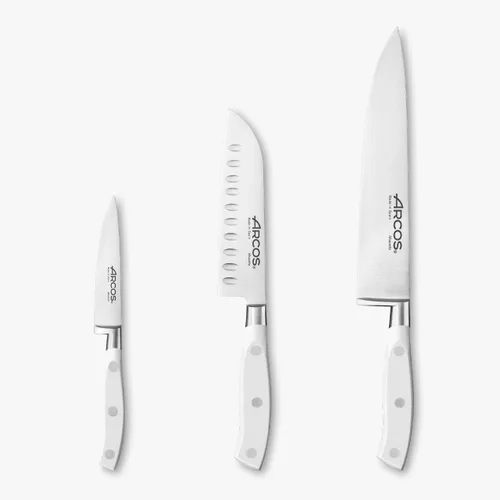 Vista 48 de ARCOS Juego de Cuchillos 5 Piezas Nitrum Acero Inoxidable y Hoja mm. 132.28 oz. Cuchillo de Cocina Profesional para Cortar Variedad de Alimentos
