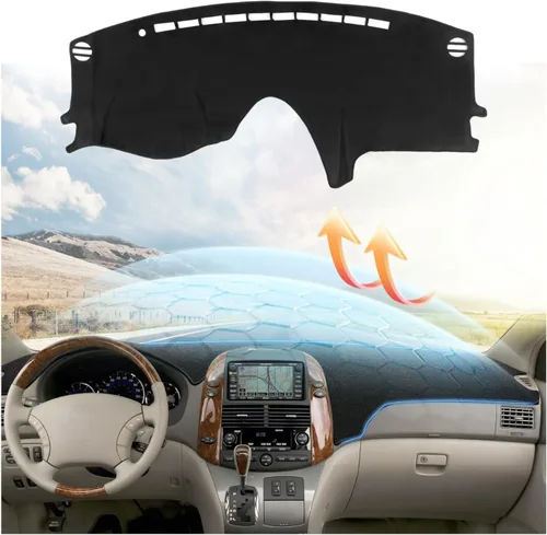 Vista 32 de CARTIST Cubierta para Tablero Compatible con Toyota 4Runner 2003 2004 2005 2006 2007 2008 2009 Accesorios Cubierta de Tablero Alfombra