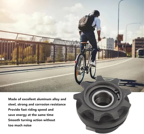 Vista 5 de Alomejor Rueda libre de una sola velocidad, Piñón de bicicleta plegable ligero 9T para ciclistas de carretera de montaña, viajeros y jinetes urbanos