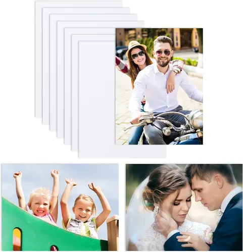 Vista 10 de Hotop 8 letreros de aluminio para sublimación, tablero de fotos en blanco, panel de fotos de sublimación, placa de aluminio para boda, impresión