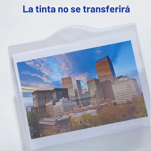 Vista 6 de Cartera de documentos translúcida Avery, organizador de documentos de viaje transparente, capacidad para hasta 50 páginas (72278)