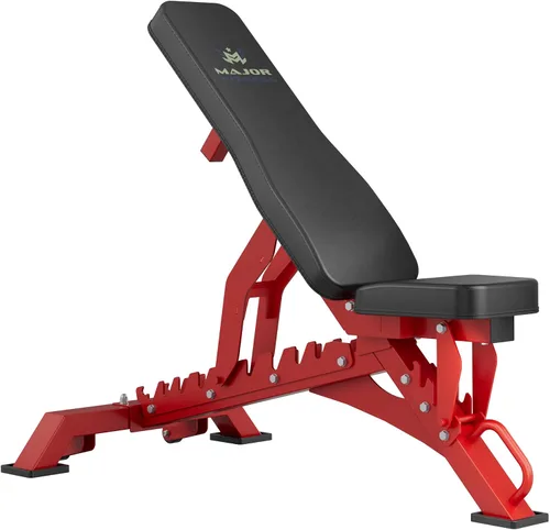 Vista 9 de MAJOR FITNESS - Banco de pesas – Capacidad de peso de 1300 libras y 36 posiciones ajustables, banco de entrenamiento de fuerza para entrenamiento