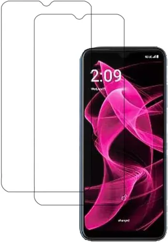 Vista 3 de [Paquete de 2 protectores de pantalla de vidrio templado Frontier Protector protector para T-Mobile Revvl 6X Pro 5G 2023