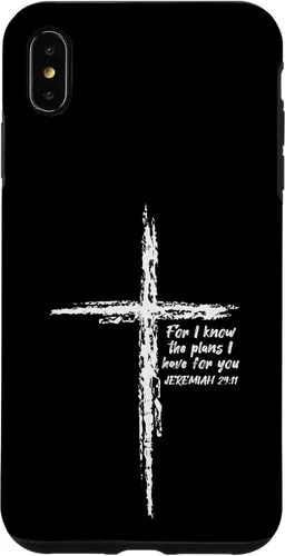 Vista 11 de Cross I Know The Plans Verse Bible Jesus God - Funda de regalo cristiana para iPhone 17