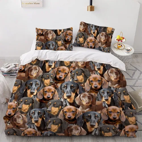 Vista 13 de Airedale Terrier - Juego de funda de edredón para amantes de los perros, juego de edredón para perros Bingley Terrier, juego de ropa de cama Perro