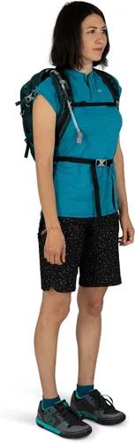 Vista 9 de Osprey Sylva 12L Mochila de ciclismo para mujer con depósito hidráulico, verde Baikal