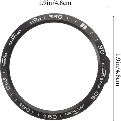 Vista 6 de Hemobllo Compatible con Garmin Fenix 6X Reloj Bisel Anillo de Acero Inoxidable Marco de Reloj Funda Protectora Anti Rasguños Cubierta de Parachoques