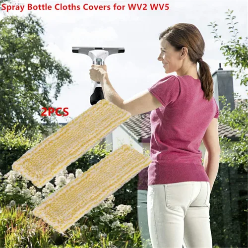 Vista 7 de Almohadillas limpiadoras de vidrio para botella de spray para ventana karcher WV2 WV5