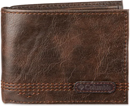 Vista 8 de Columbia Billetera plegable para hombre, múltiples ranuras para tarjetas, ventana de identificación