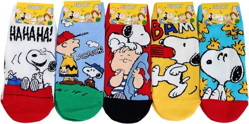 Vista 2 de EVEI The Peanuts Snoopy Cartoon Movie Series - Calcetines para mujer