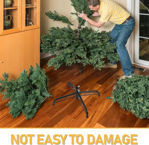 Vista 6 de Happyyami Soporte de Árbol de Navidad Artificial de 35cm, Soporte Plegable para Decoraciones
