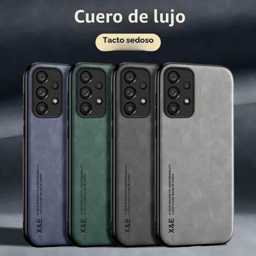 Vista 5 de Kepuch Silklike - Funda para Samsung Galaxy A53 5G - Cubierta de parachoques con placa metálica incorporada para Samsung Galaxy A53 5G - Negro