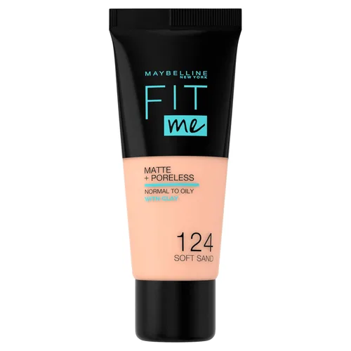 Vista 52 de Maybelline New York Fit Me Matte + Poreless Base Líquida, Formato de Bolsa, 220 Natural Beige, 1.3 onzas 220 Beige natural
