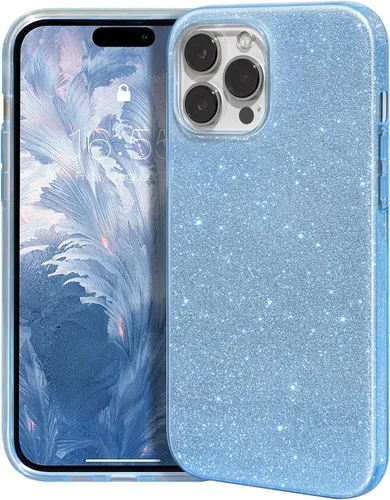 Vista 48 de MATEPROX - Funda compatible con iPhone Air de 6.5' [2025], carcasa protectora de 3 capas con purpurina brillante y tendencia, anti-arañazos y a