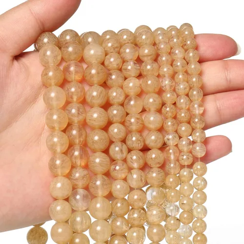 Vista 34 de 60 piezas de cuentas de piedra natural de 15⁄64 pulgadas (6 mm) con cuentas de amazonita de cristal, piedras preciosas para hacer joyería, pulseras