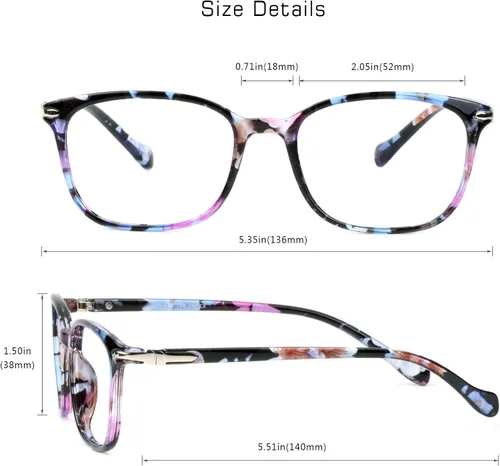Vista 5 de VisionGlobal Ahorra un 30 % en dos pares de gafas de bloqueo de luz azul (rosa nola y tortuga dramática)
