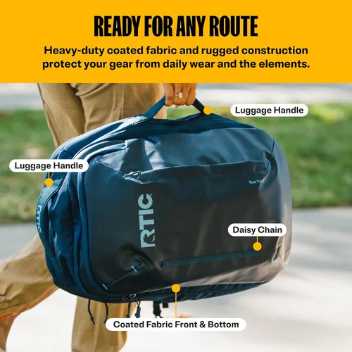 Vista 6 de RTIC Road Trip Travel Pack Mochila Bolsa para Hombre y Mujer, Negro