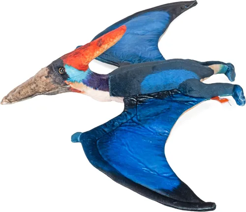 Vista 3 de Wild Republic Artist Collection, dinosaurio pteranodon, regalo para niños, 15 pulgadas, juguete de peluche, botellas de agua recicladas