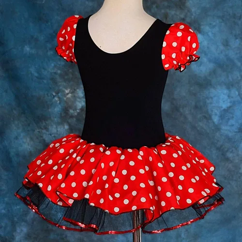 Vista 2 de Dressy Daisy Disfraz de baile con diadema de lunares para niñas