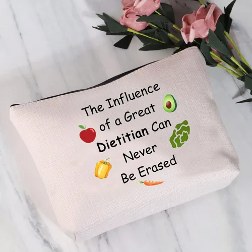 Vista 3 de JYTAPP Dietista Regalo de agradecimiento Dietista La influencia de una gran bolsa de cosméticos Dietista Regalo de nutricionista RD Registrado